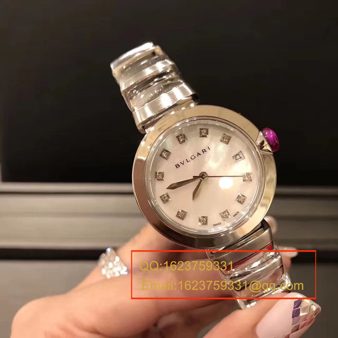 【BV厂一比一超A精高仿手表】宝格丽LVCEA系列102198 LU33WSPGSPGD/11女士腕表 / BG017