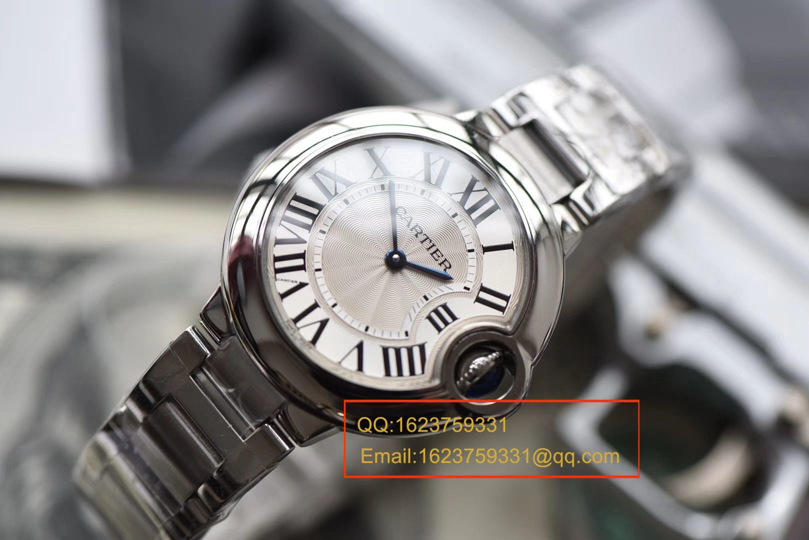 【独家视频测评V6厂一比一高精仿手表】卡地亚蓝气球系列W6920084女士33毫米石英腕表 / KAC080