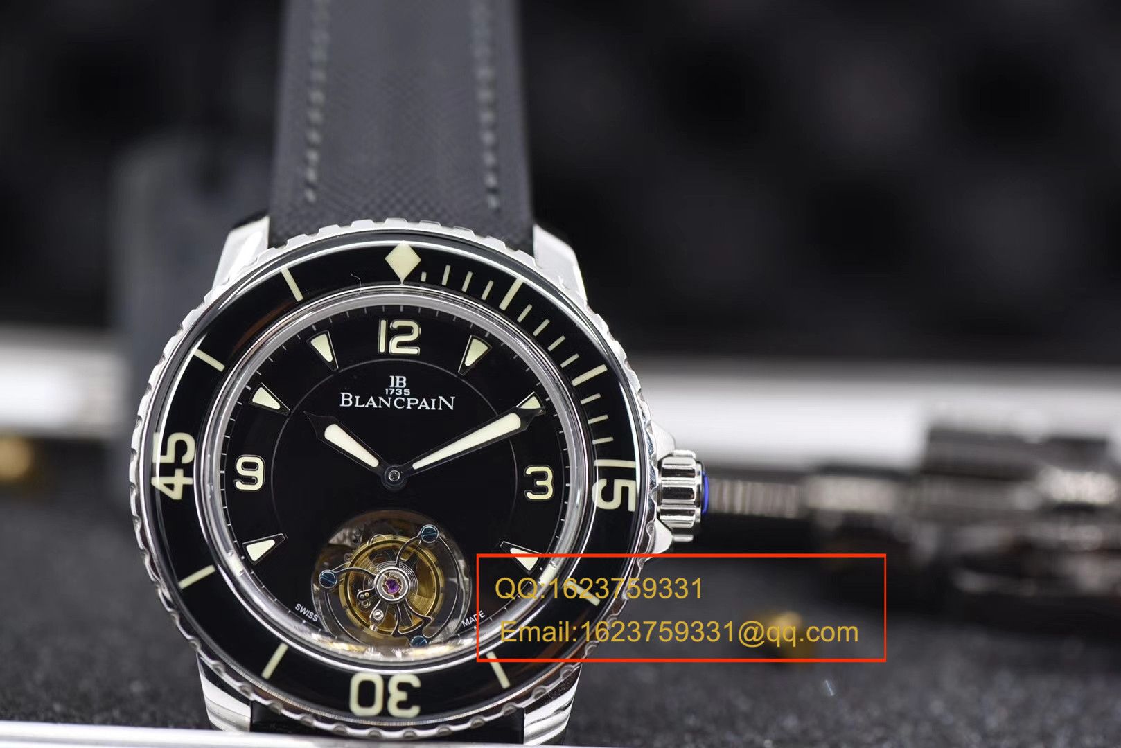 【视频评测ZF一比一超A高仿手表】宝珀五十噚系列陀飞轮腕表 / BPDH036