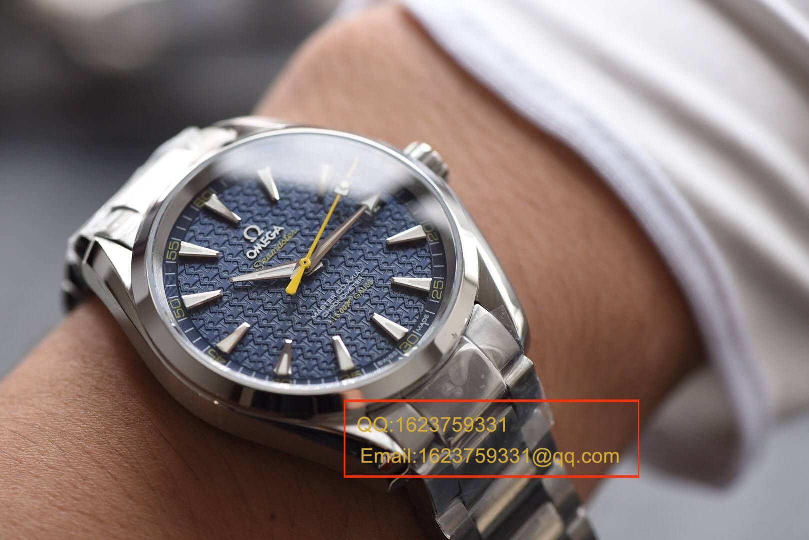 【KW一比一超A高仿手表】欧米茄海马系列 007詹姆斯邦德限量版 231.10.42.21.03.004机械腕表 / MAF142