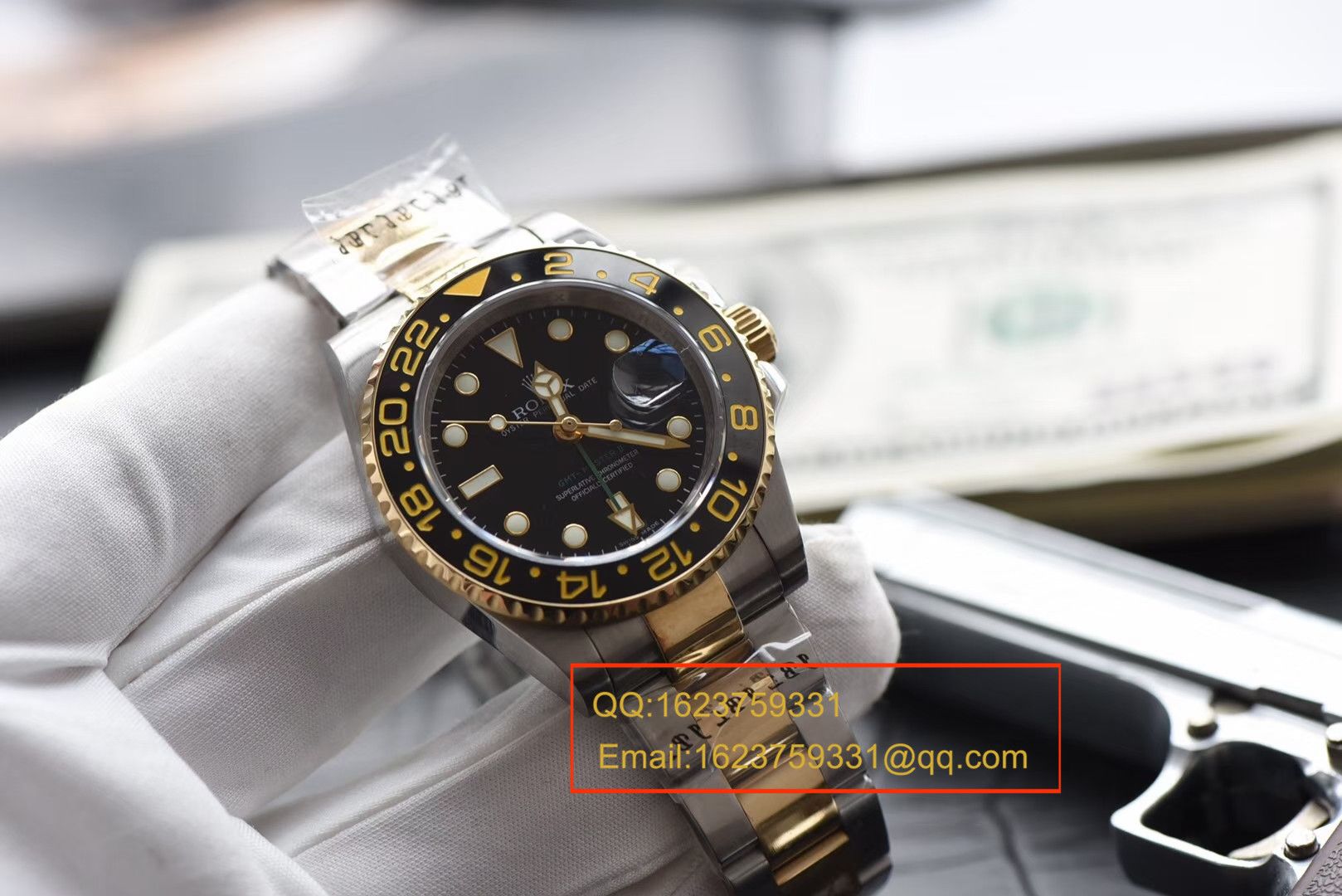 【N厂V7版本一比一高精仿手表】劳力士格林尼治型II系列116713-LN-78203腕表【可选择包金款】 / RBF132