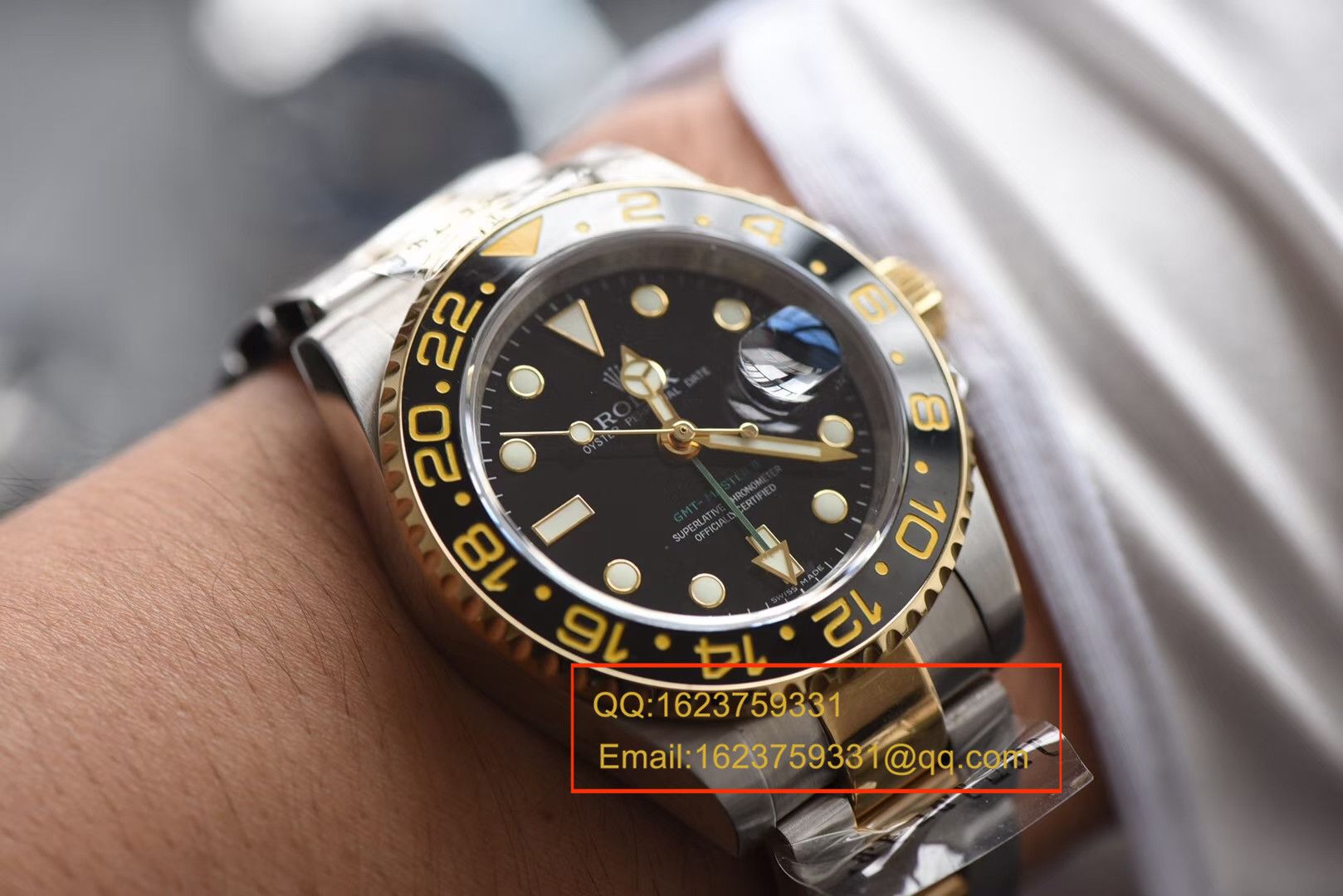 【N厂V7版本一比一高精仿手表】劳力士格林尼治型II系列116713-LN-78203腕表【可选择包金款】 / RBF132