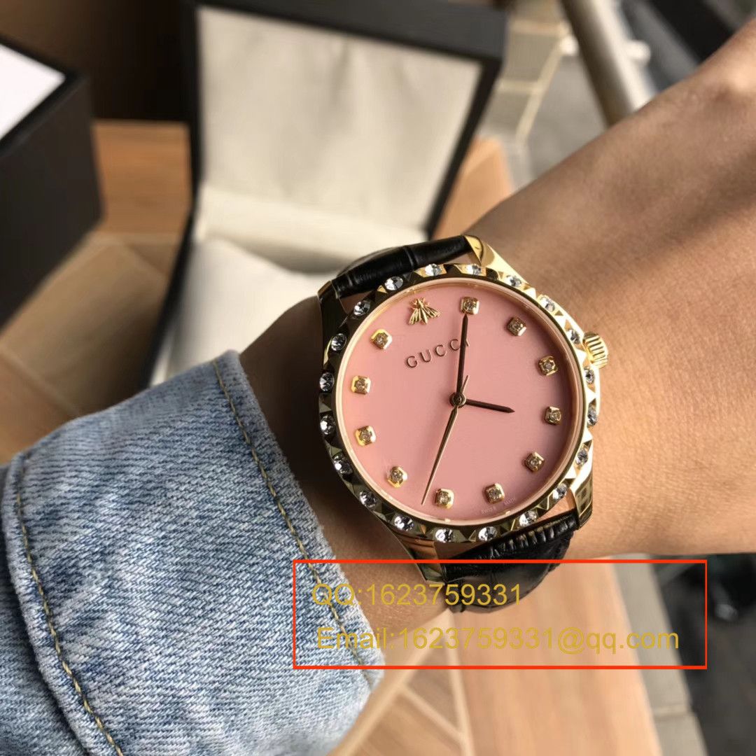【香港原单 支持专柜验货】古驰LE MARCHÉ DES MERVEILLES系列YA126478小蜜蜂女士石英腕表 / GUCCI 07
