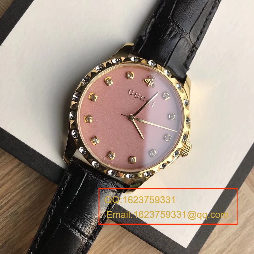 【香港原单 支持专柜验货】古驰LE MARCHÉ DES MERVEILLES系列YA126478小蜜蜂女士石英腕表 / GUCCI 07