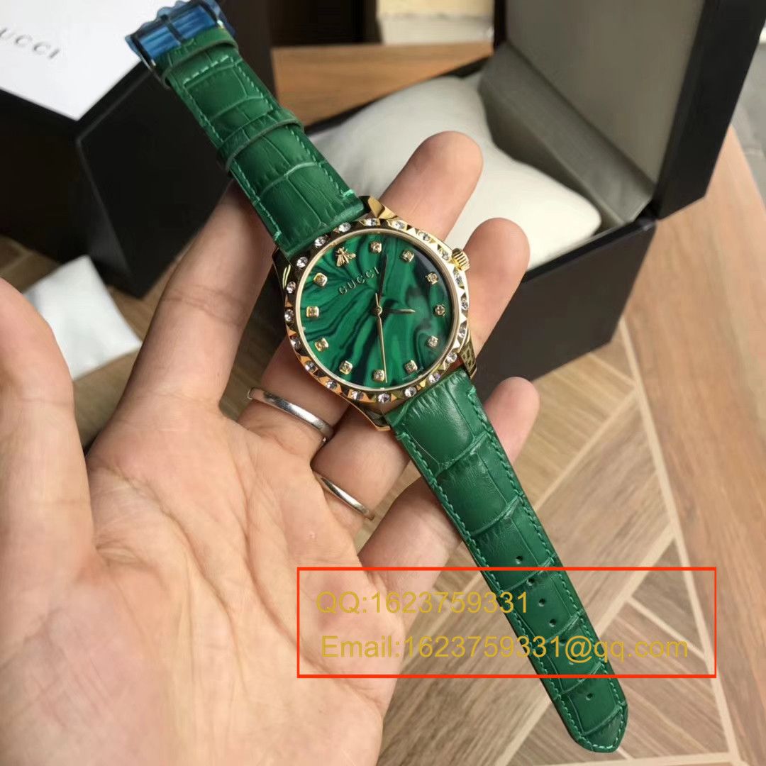 【香港原单 支持专柜验货】古驰LE MARCHÉ DES MERVEILLES系列YA126478小蜜蜂女士石英腕表 / GUCCI 07