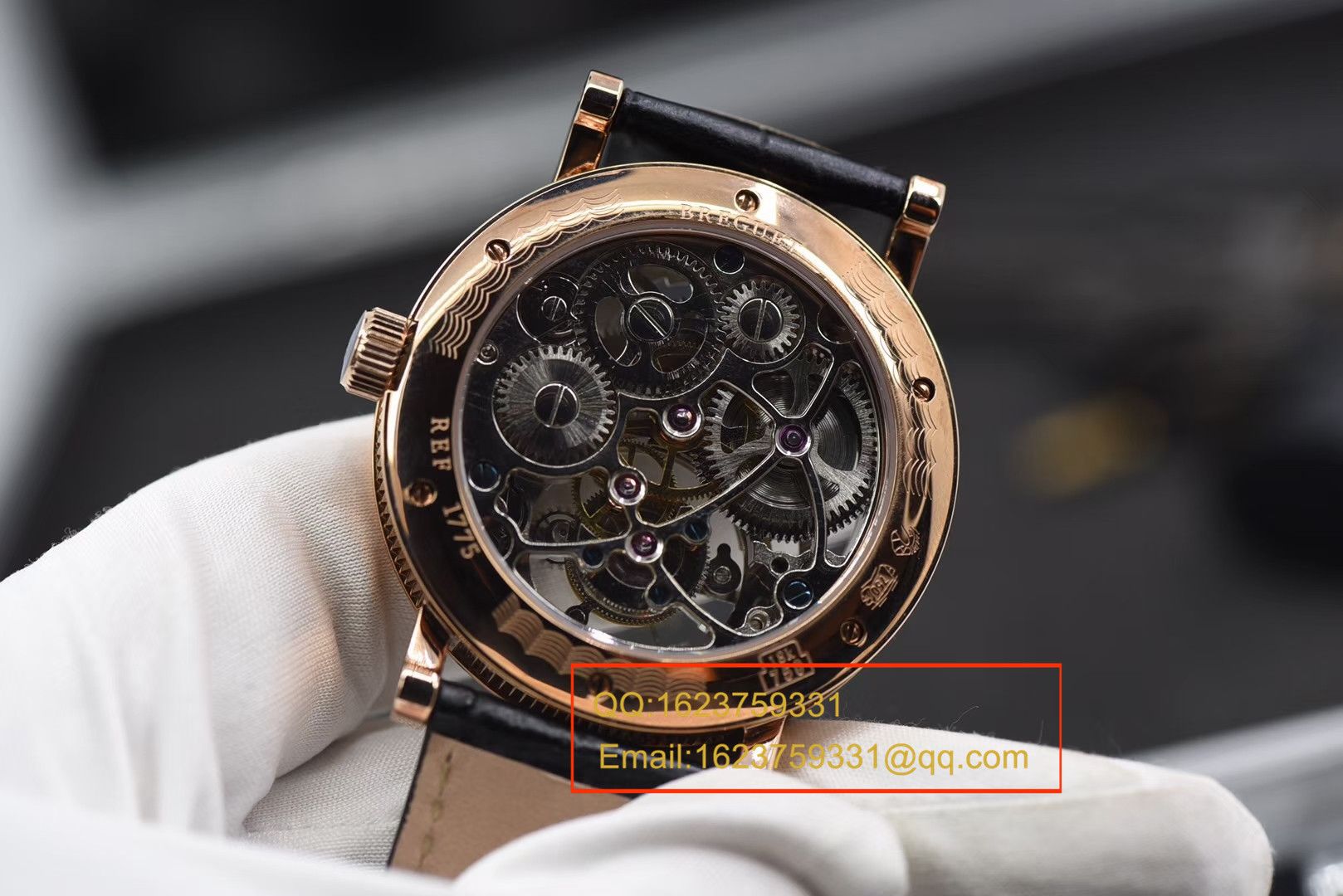 【BM一比一超A高仿手表】宝玑经典复杂系列3355PT/00/986缕空雕花顶级手动真陀飞轮腕表 / BZ038