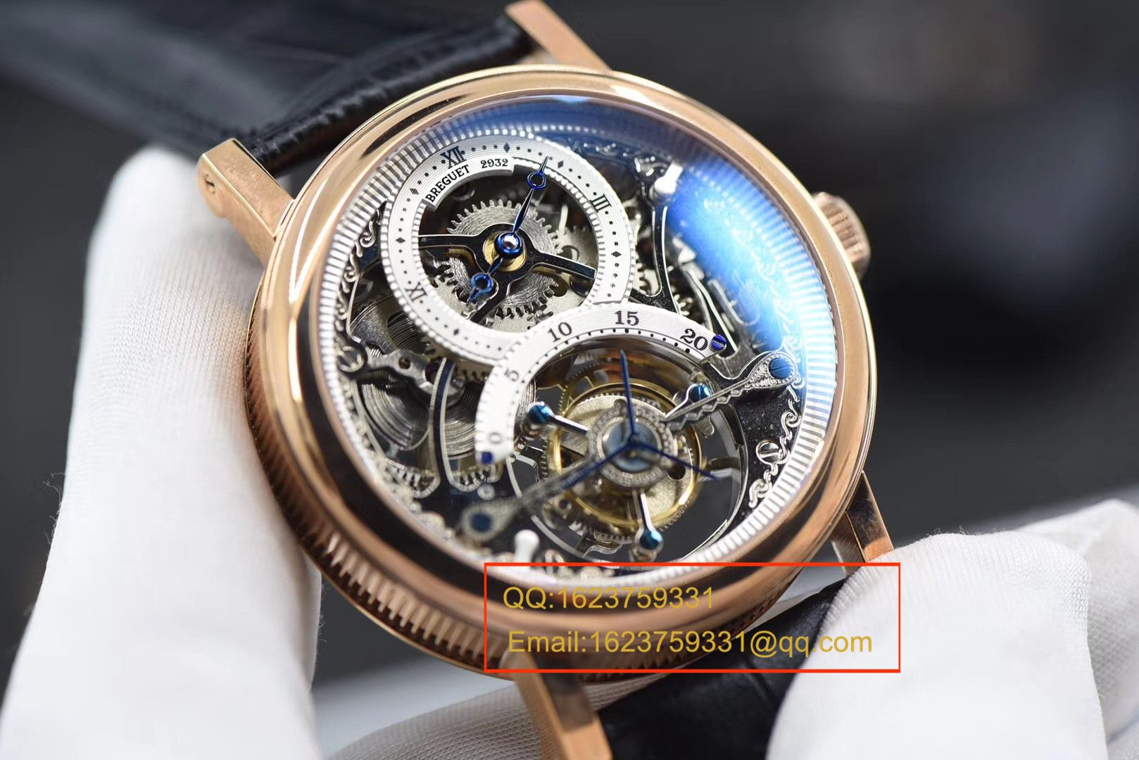【BM一比一超A高仿手表】宝玑经典复杂系列3355PT/00/986缕空雕花顶级手动真陀飞轮腕表 / BZ038