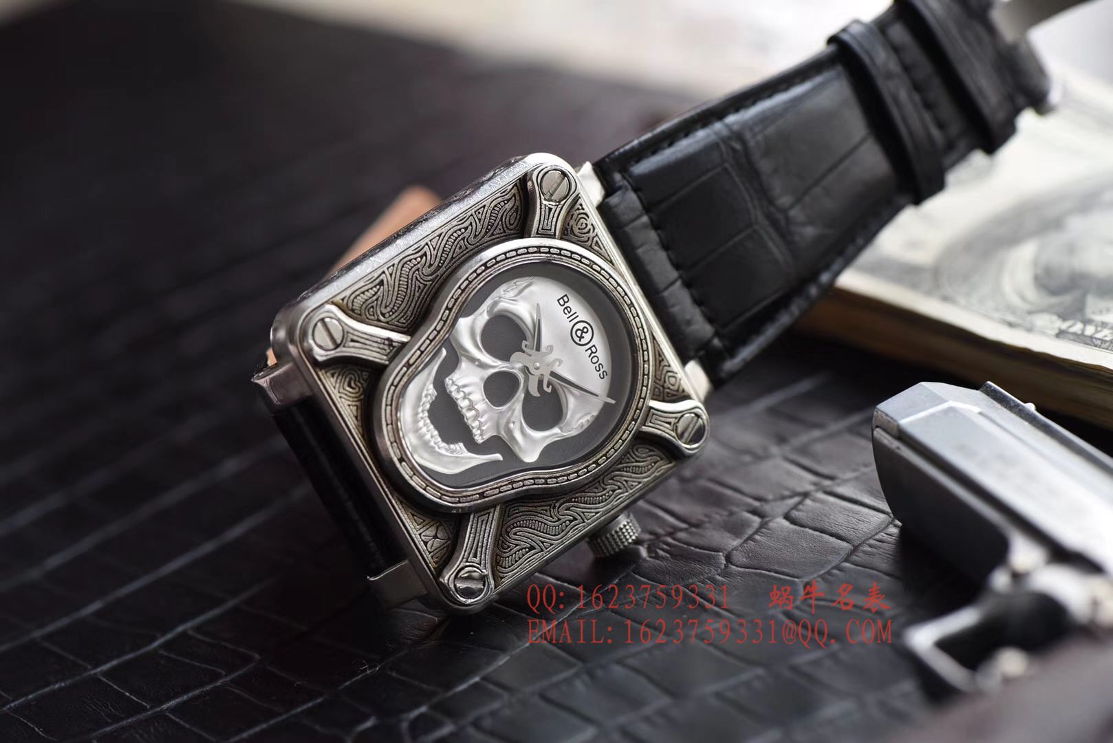 【独家视频评测】柏莱士复刻高仿BELL & ROSS BR 01 Burning skull  Instruments 系列限量版骷颅头 / BLCH019