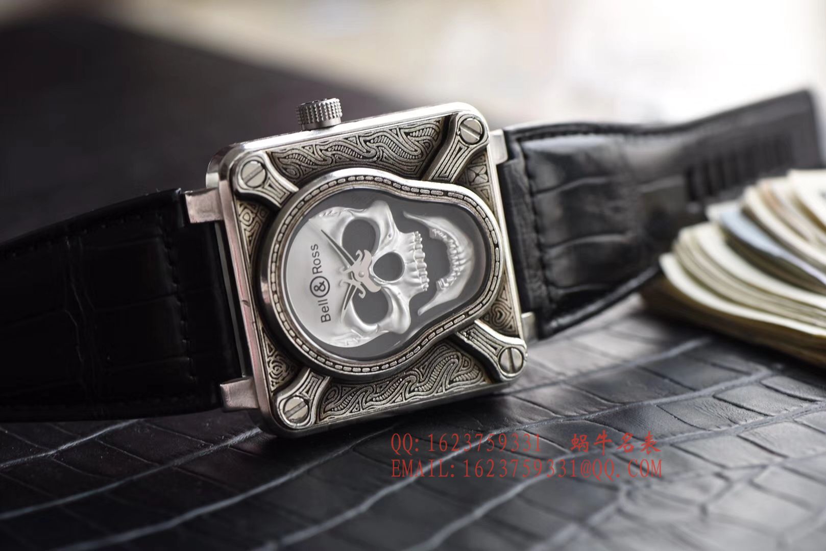 【独家视频评测】柏莱士复刻高仿BELL & ROSS BR 01 Burning skull  Instruments 系列限量版骷颅头 / BLCH019