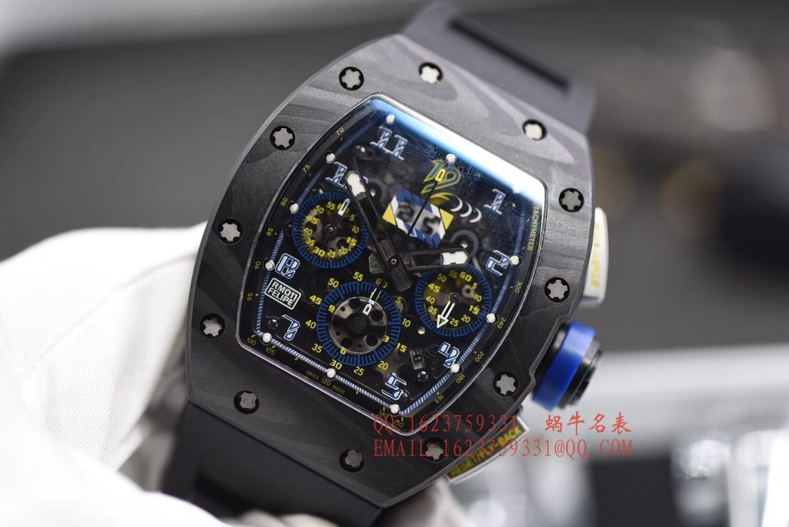 【独家视频评测KV最强版本一比一超A高仿手表】理查德米勒RICHARD MILLE男士系列RM 011腕表 / RMCI 011DD