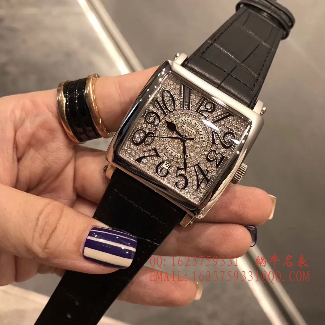 法兰克.穆勒DOUBLE MYSTERY系列42 DM D2R CD 白盘绿面表带女士腕表 / FLBF015