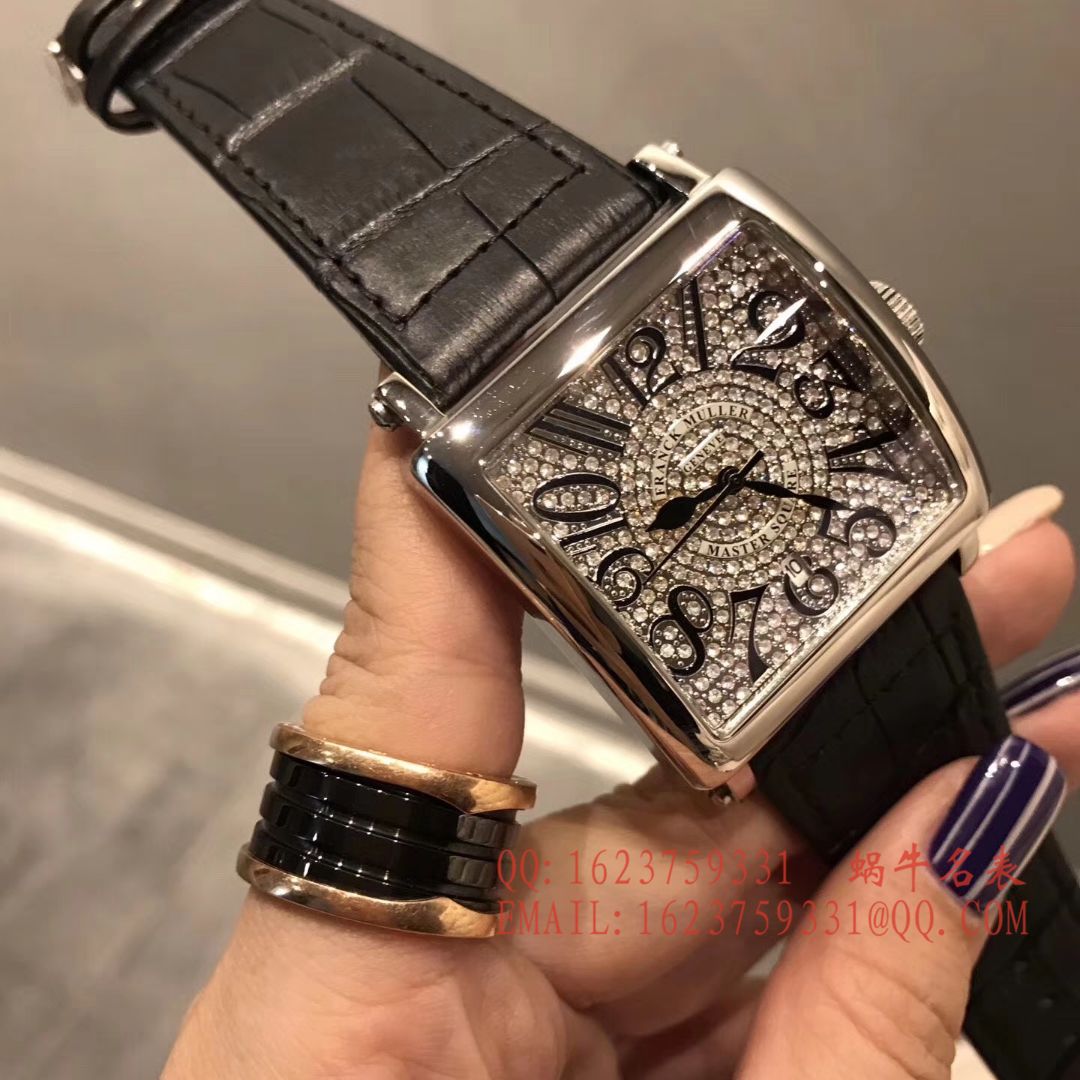 法兰克.穆勒DOUBLE MYSTERY系列42 DM D2R CD 白盘绿面表带女士腕表 / FLBF015