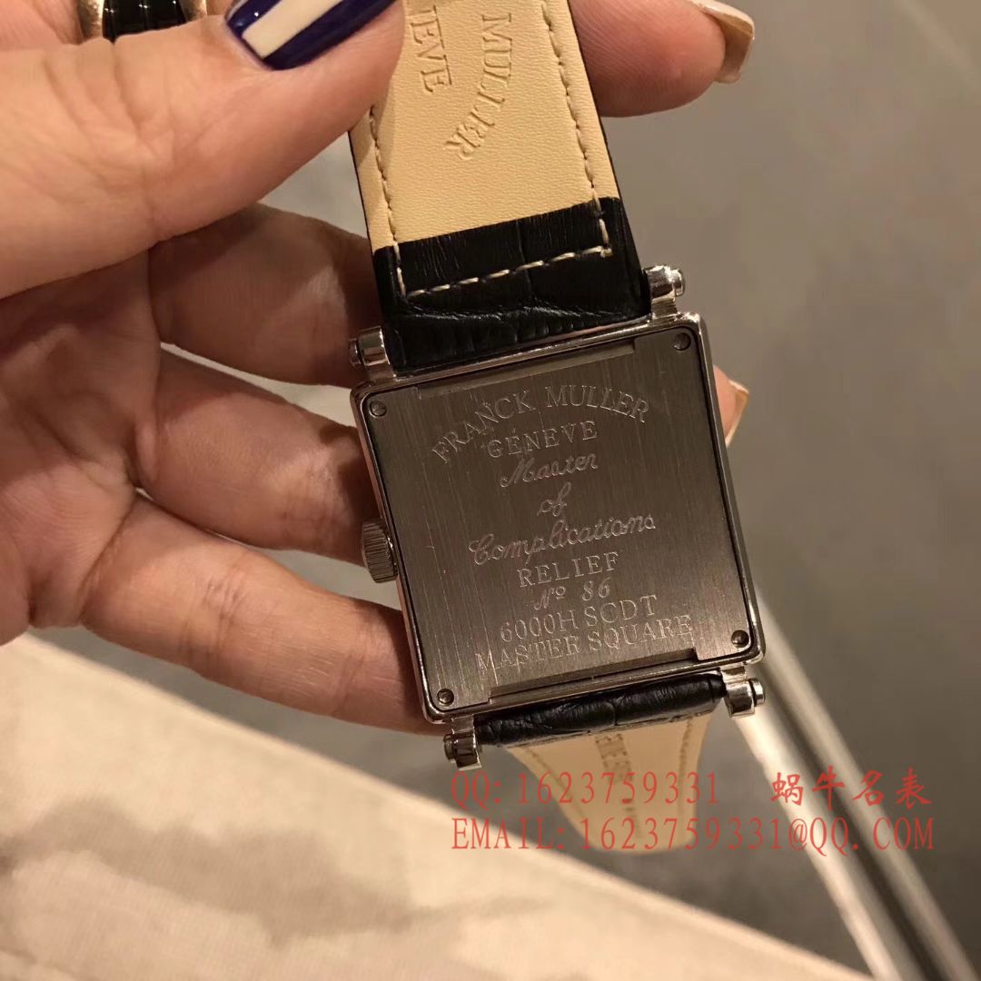 法兰克.穆勒DOUBLE MYSTERY系列42 DM D2R CD 白盘绿面表带女士腕表 / FLBF015