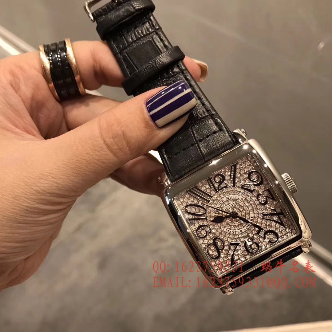 法兰克.穆勒DOUBLE MYSTERY系列42 DM D2R CD 白盘绿面表带女士腕表 / FLBF015