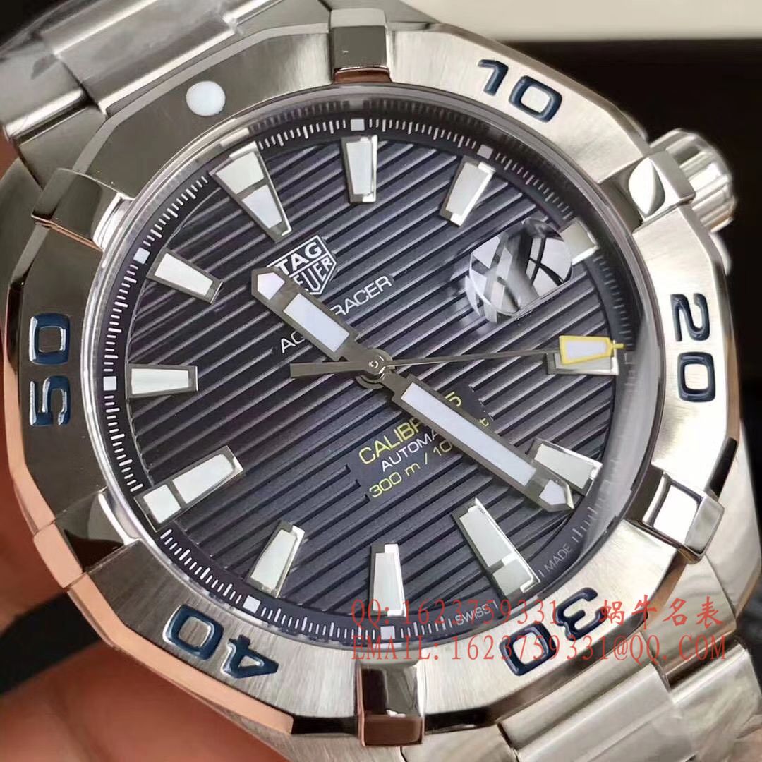 【原单正品】泰格豪雅竞潜系列WAY2013.BA0927 、 WAY2010.BA0927《黑面》、WAY2012.BA0927《蓝面》腕表 / TG054