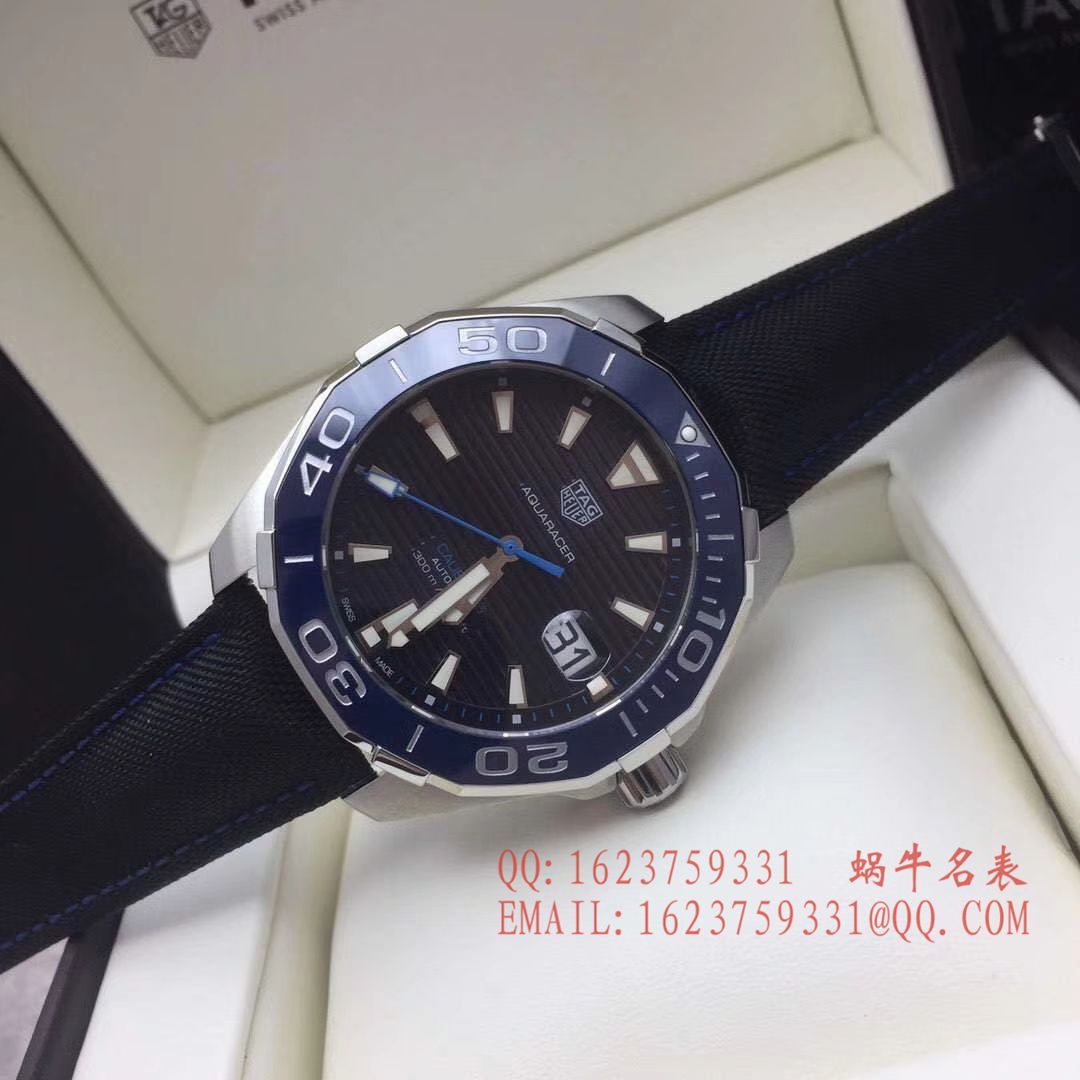 【原单正品】泰格豪雅竞潜系列WAY2013.BA0927 、 WAY2010.BA0927《黑面》、WAY2012.BA0927《蓝面》腕表 / TG054