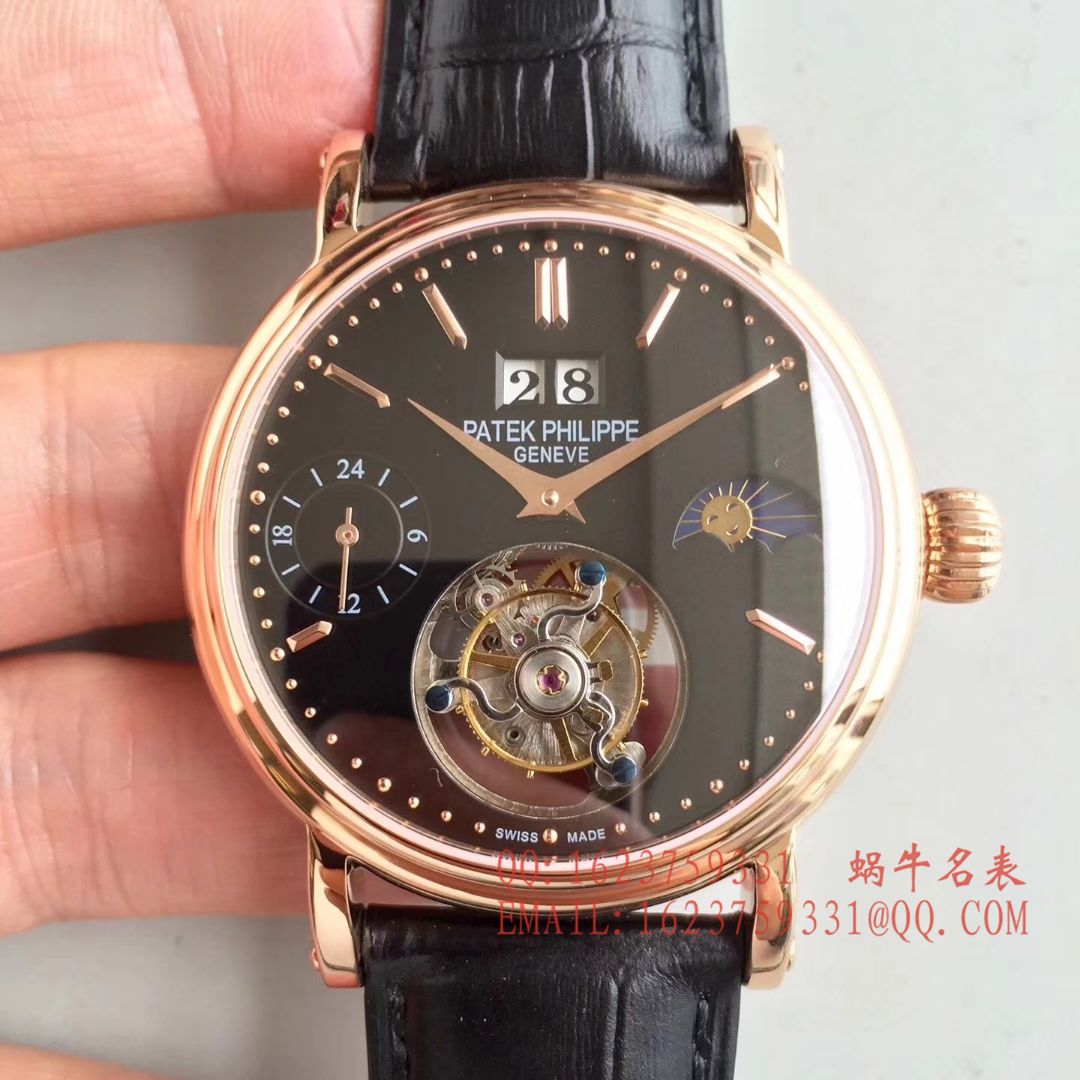 【BM一比一超A高仿手表】百达翡丽大日历月相陀飞轮腕表 / BD144