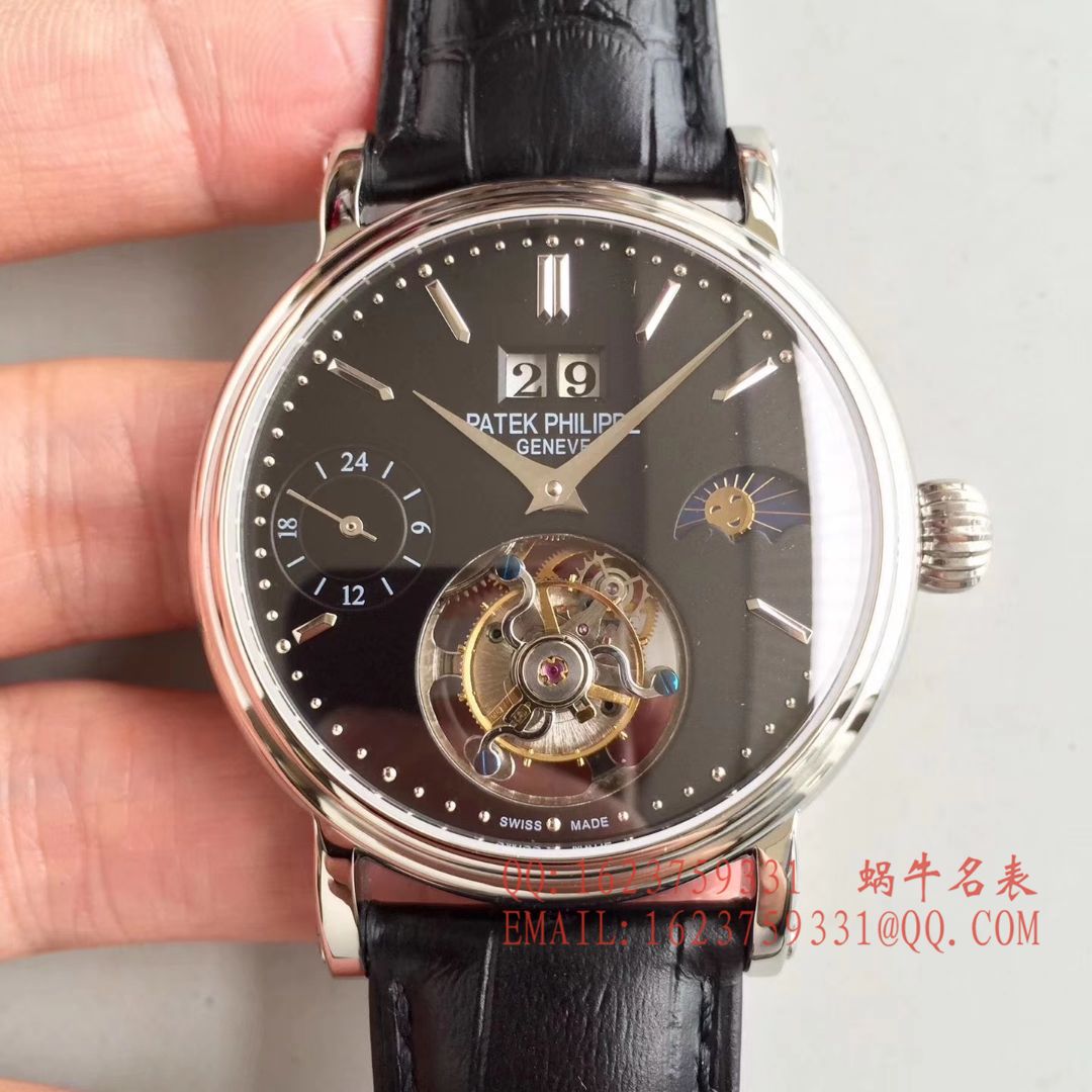 【BM一比一超A高仿手表】百达翡丽大日历月相陀飞轮腕表 / BD144