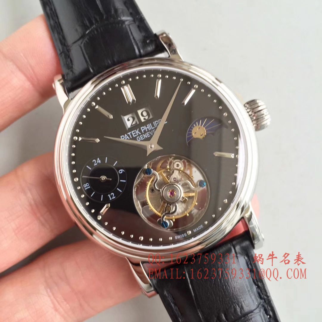 【BM一比一超A高仿手表】百达翡丽大日历月相陀飞轮腕表 / BD144