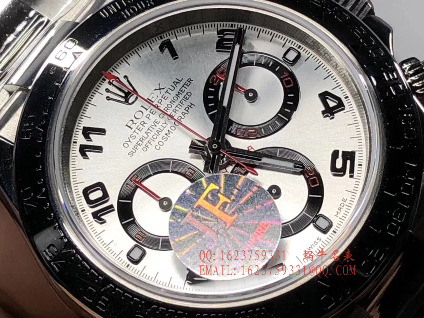 【JF一比一超A高仿手表】劳力士宇宙计型迪通拿系列116509-78599 银面数字刻度腕表 / R196