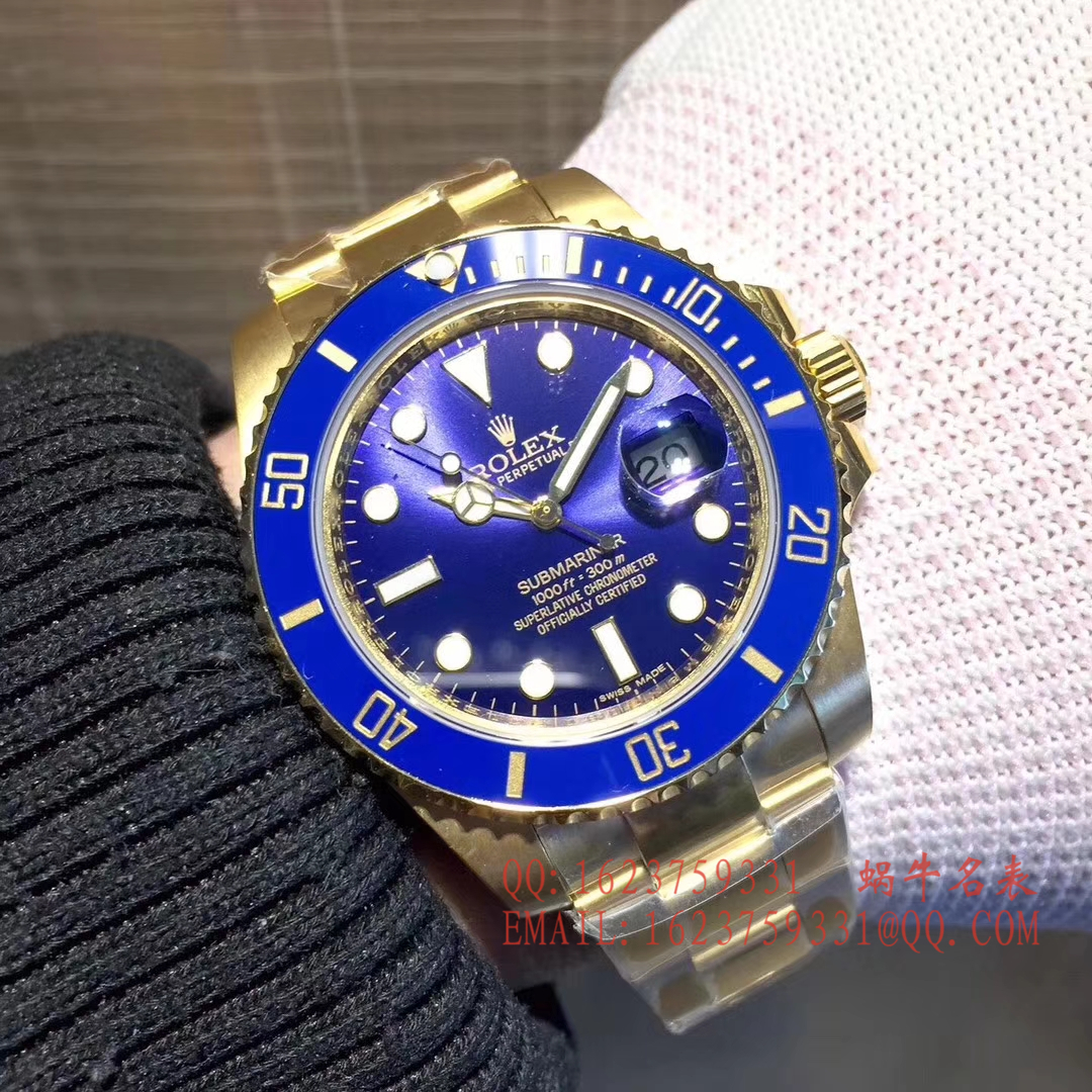 【独家视频评测VR一比一超A高仿手表】劳力士潜航者型116612-LN-97203包间金黑水鬼 / R197