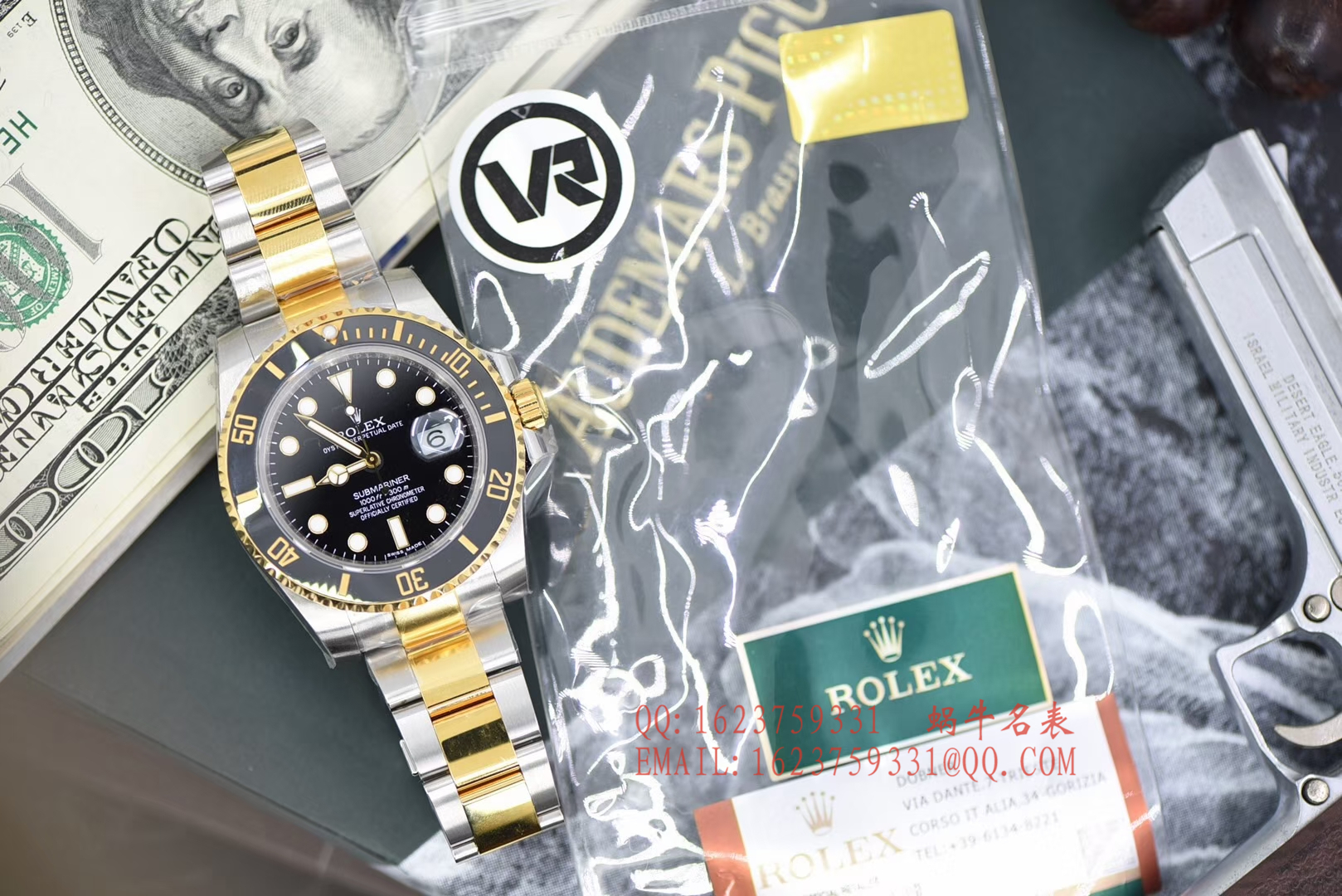 【独家视频评测VR一比一超A高仿手表】劳力士潜航者型116612-LN-97203包间金黑水鬼 / R197