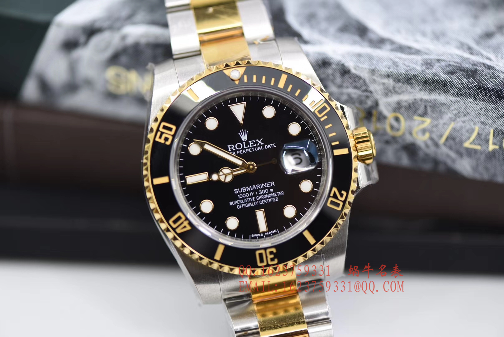 【独家视频评测VR一比一超A高仿手表】劳力士潜航者型116612-LN-97203包间金黑水鬼 / R197