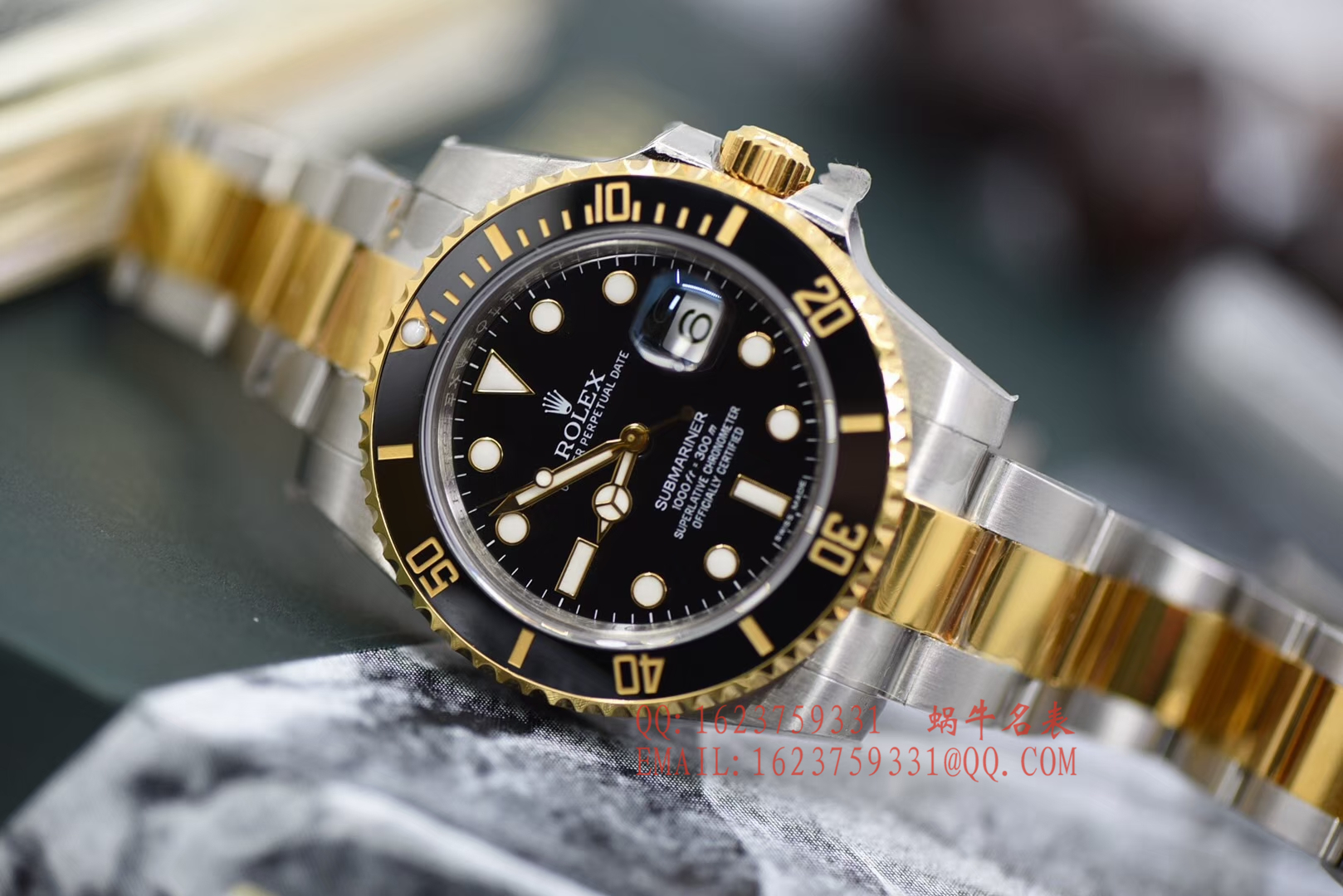 【独家视频评测VR一比一超A高仿手表】劳力士潜航者型116612-LN-97203包间金黑水鬼 / R197