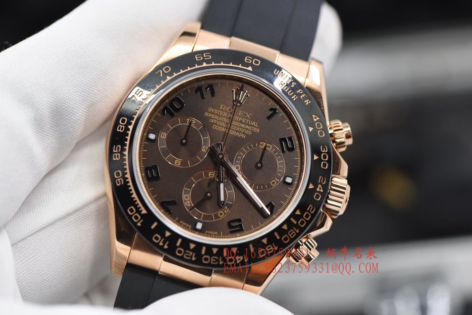 【AR一比一超A高仿手表】劳力士ROLEX宇宙计型迪通拿系列116515LN-L(FC) 咖啡面腕表 / R200