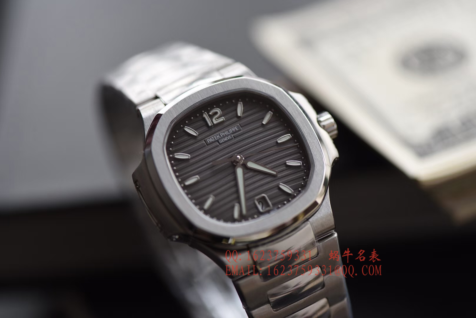 【PF一比一超A高仿手表】百达翡丽运动系列7118/1A-011女士腕表(鹦鹉螺) / BD222