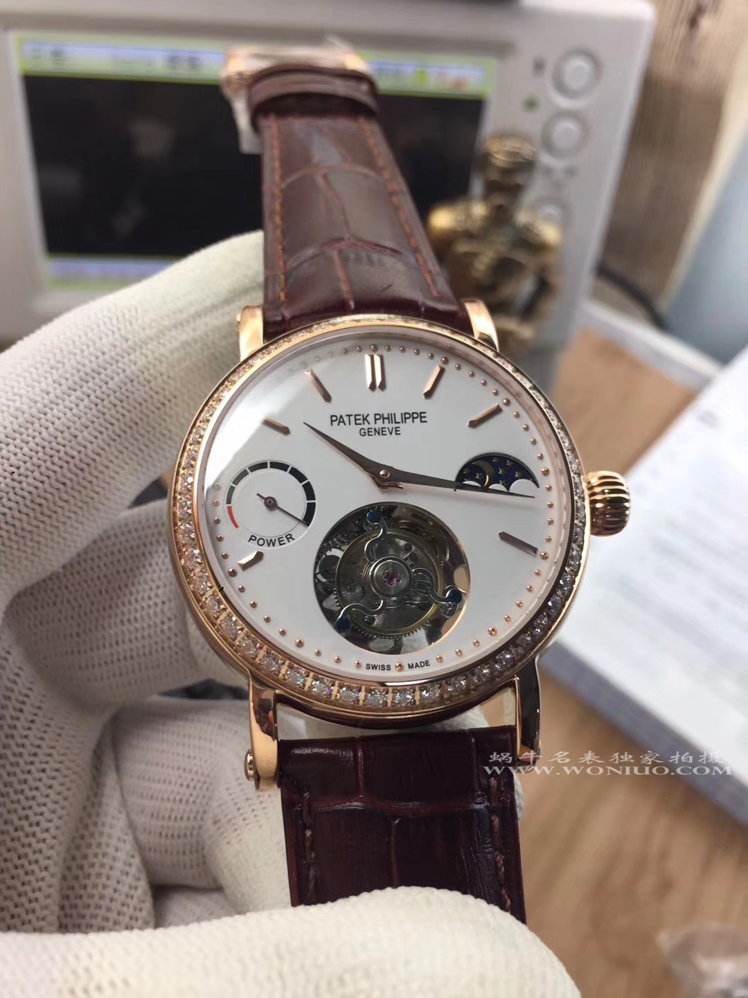 【TF厂一比一高精仿手表】百达翡丽镂空雕花动力星辰真陀飞轮腕表 / BD202