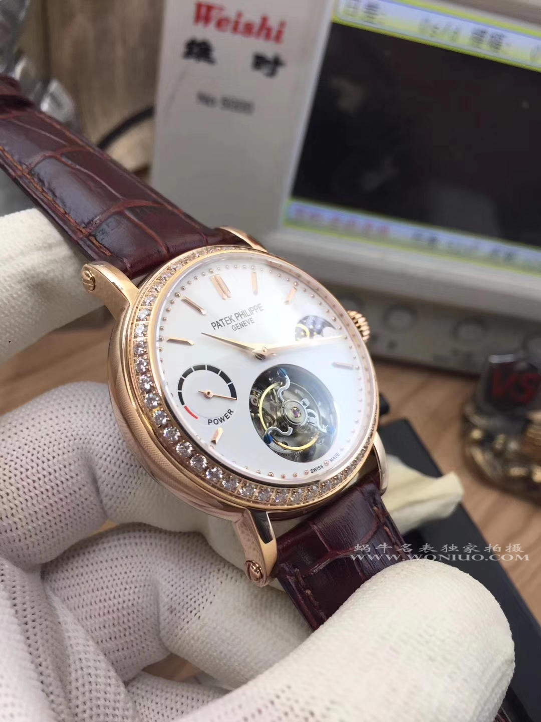 【TF厂一比一高精仿手表】百达翡丽镂空雕花动力星辰真陀飞轮腕表 / BD202