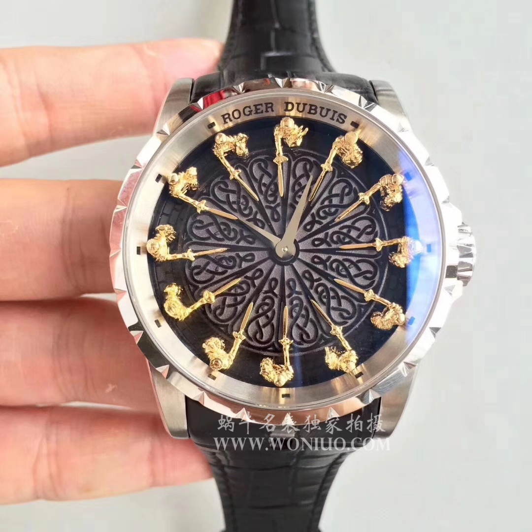 【独家视频评测ZZ一比一高仿手表】罗杰杜彼EXCALIBUR（王者系列）系列12圆桌骑士RDDBEX0495腕表 / LJ005