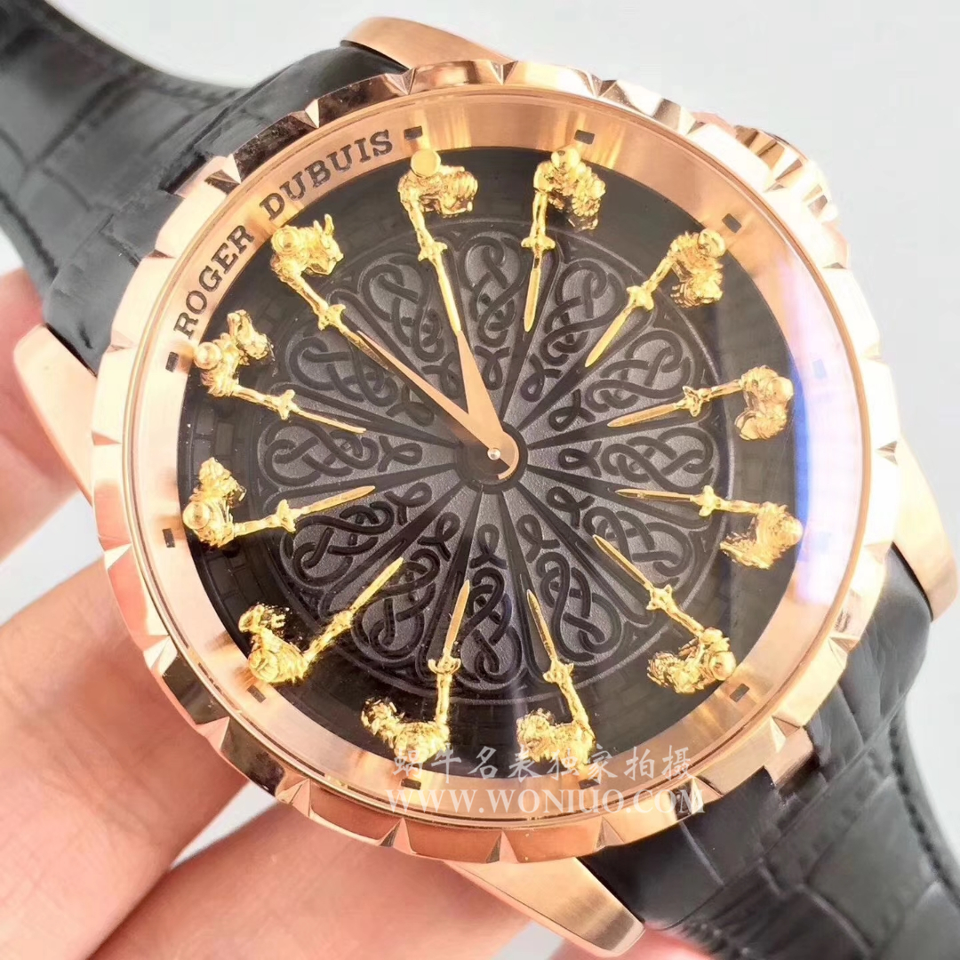 【独家视频评测ZZ一比一高仿手表】罗杰杜彼EXCALIBUR（王者系列）系列12圆桌骑士RDDBEX0495腕表 / LJ005