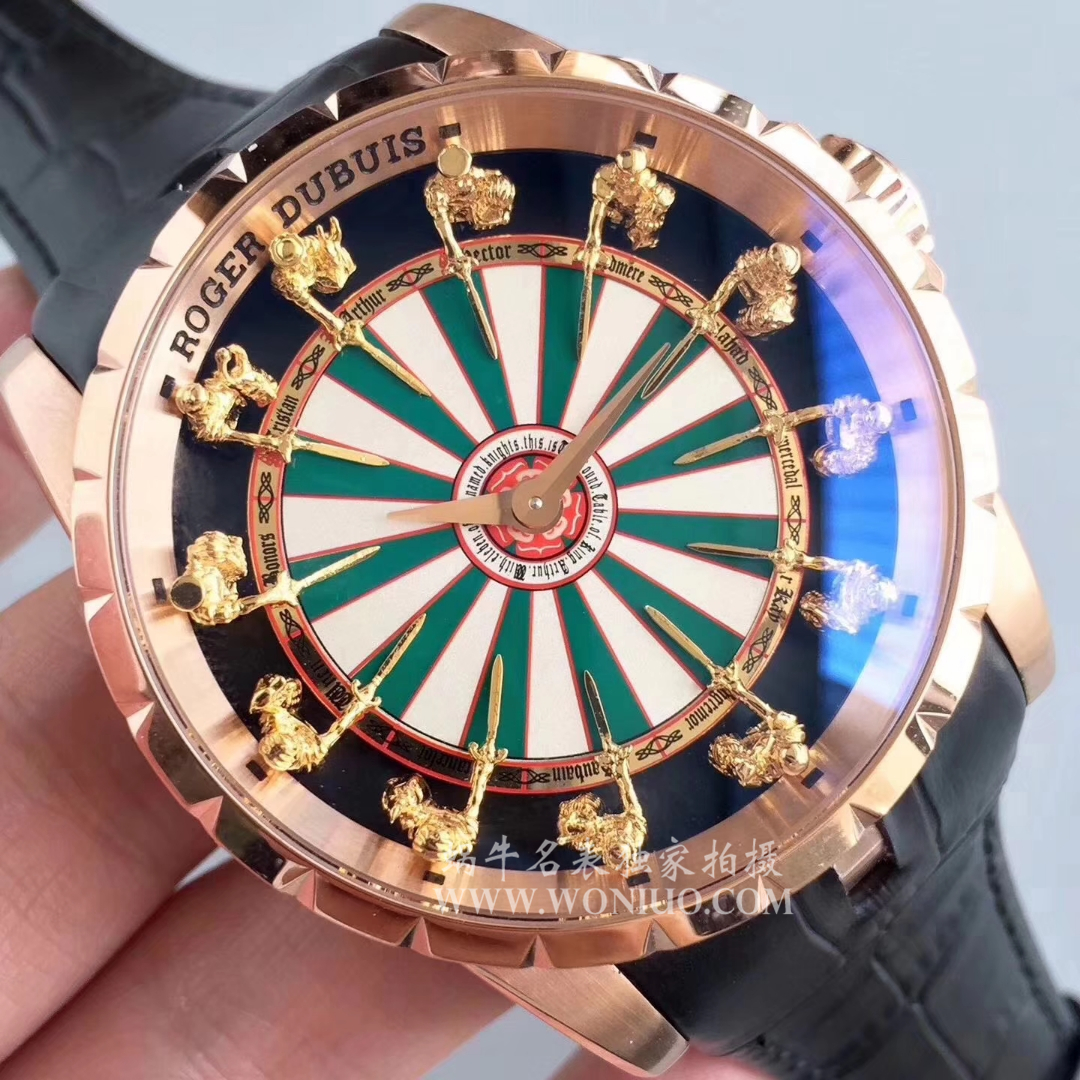 【独家视频评测ZZ一比一高仿手表】罗杰杜彼EXCALIBUR（王者系列）系列12圆桌骑士RDDBEX0495腕表 / LJ005