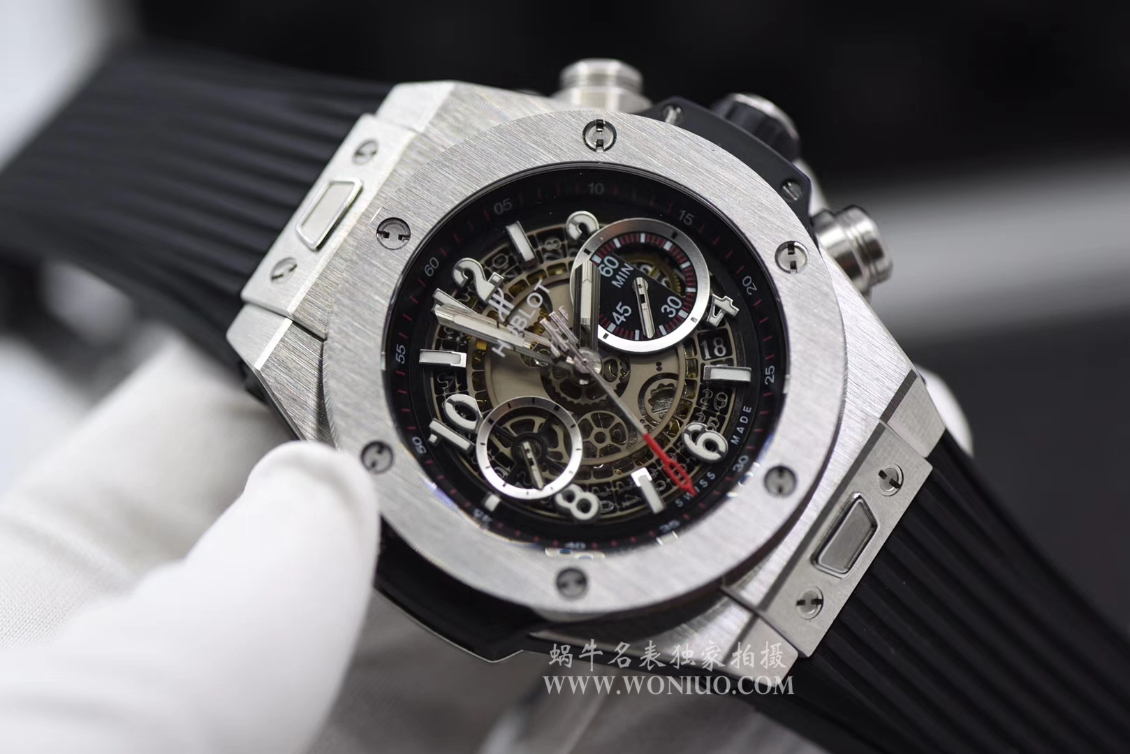 【JB一比一高仿手表】宇舶系列411.NM.1170.RX镂空腕表 / YB055