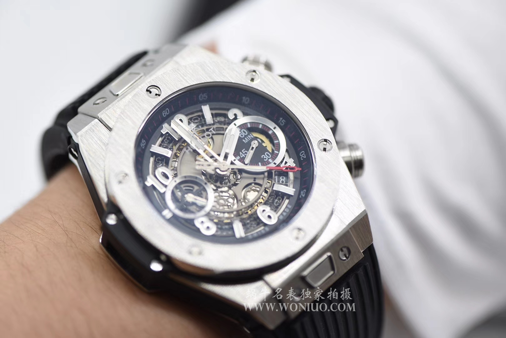 【JB一比一高仿手表】宇舶系列411.NM.1170.RX镂空腕表 / YB055