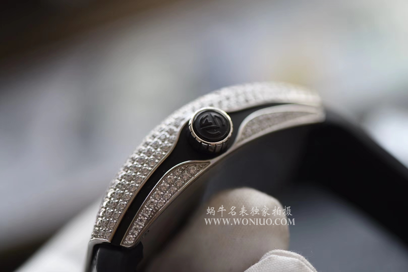 【FM一比一超A高仿手表】法兰克穆勒VANGUARD系列Vanguard Lady 白金钻石腕錶腕表 / 法穆兰FL013