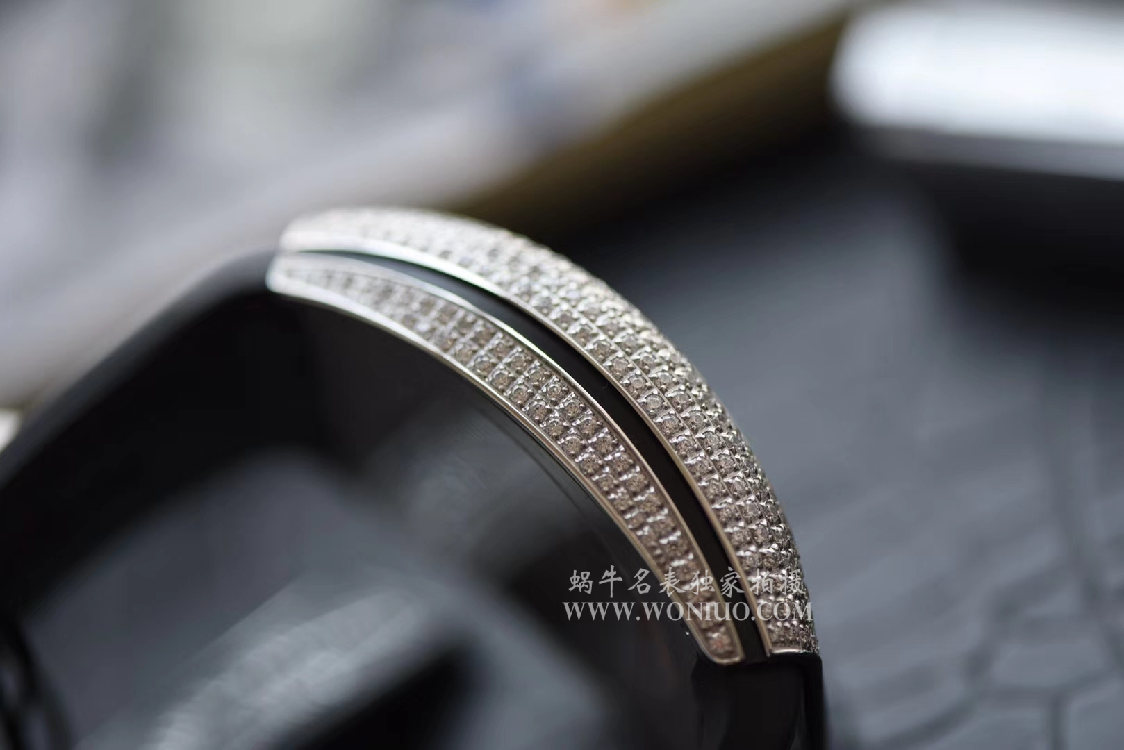 【FM一比一超A高仿手表】法兰克穆勒VANGUARD系列Vanguard Lady 白金钻石腕錶腕表 / 法穆兰FL013