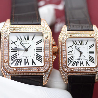 V6出品最高版本卡地亚山度士土豪满钻款