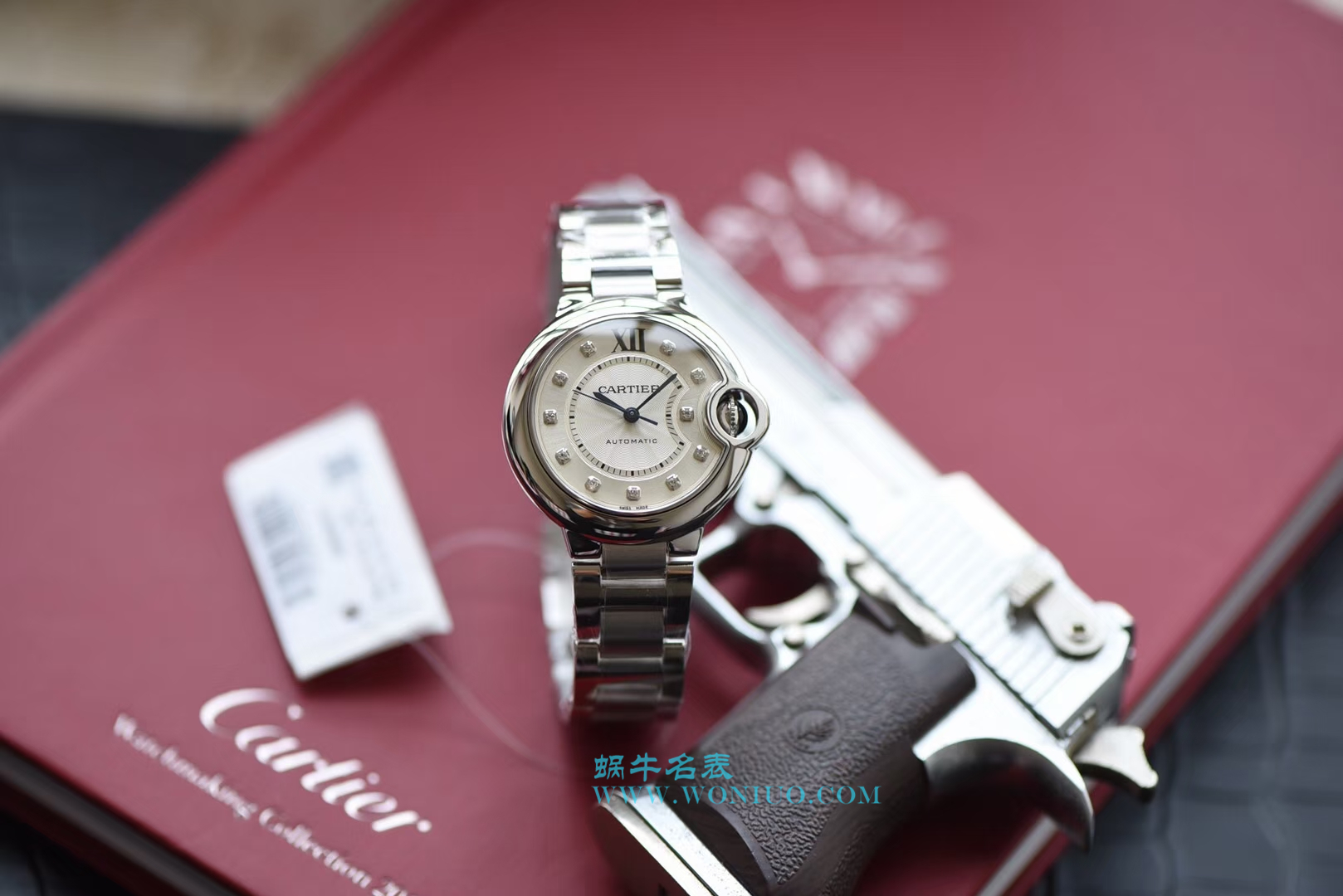 【V6一比一超A高仿手表】卡地亚蓝气球系列WE902074女装33毫米机械腕表 / K149