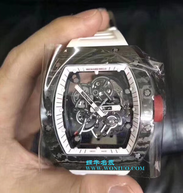 【KV一比一超A高仿手表】理查德.米勒RICHARD MILLE男士系列RM 055碳纤维白面橡胶带新款 / RM 055C