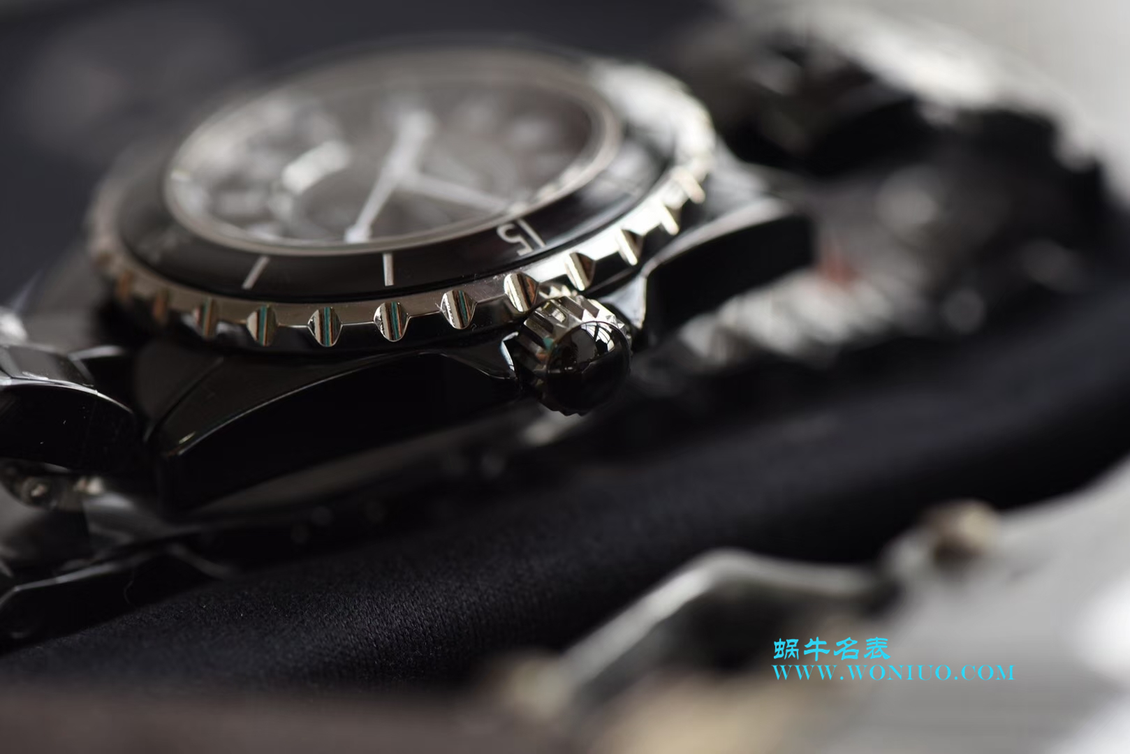 KOR韩版 香奈儿 J12 一比一复刻高仿香奈儿INTENSE 重置加强版女士石英黑面腕表 / X025