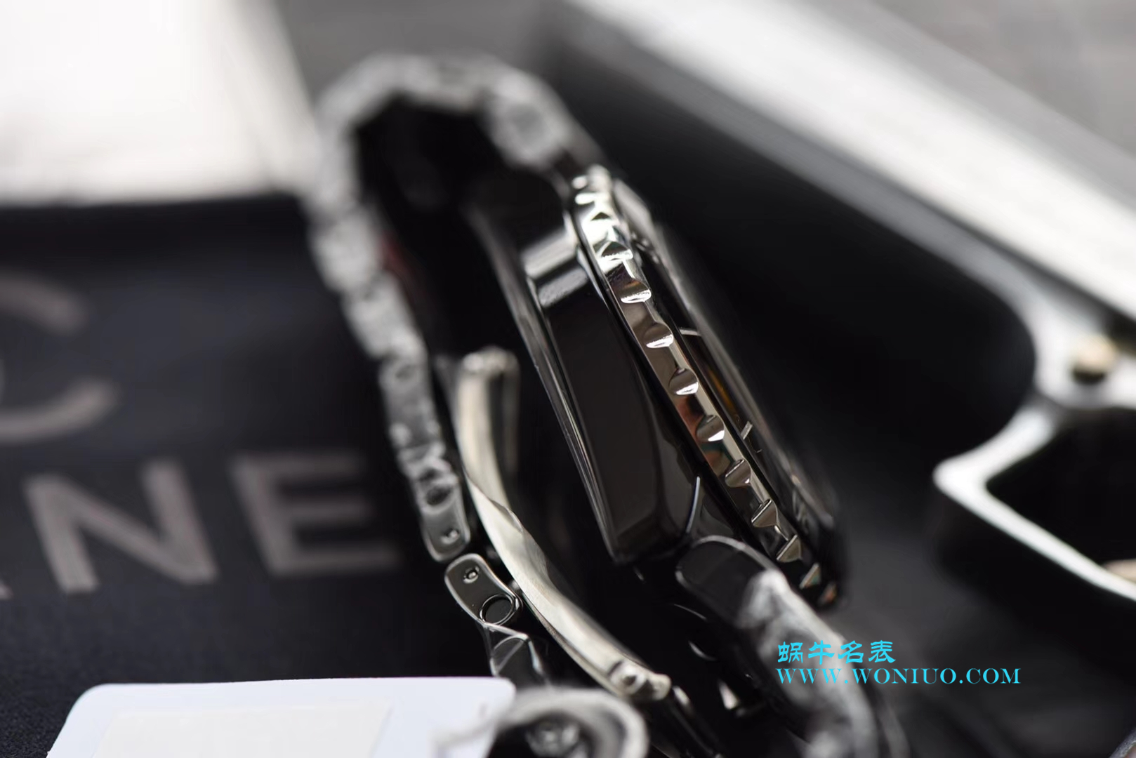 KOR韩版 香奈儿 J12 一比一复刻高仿香奈儿INTENSE 重置加强版女士石英黑面腕表 / X025