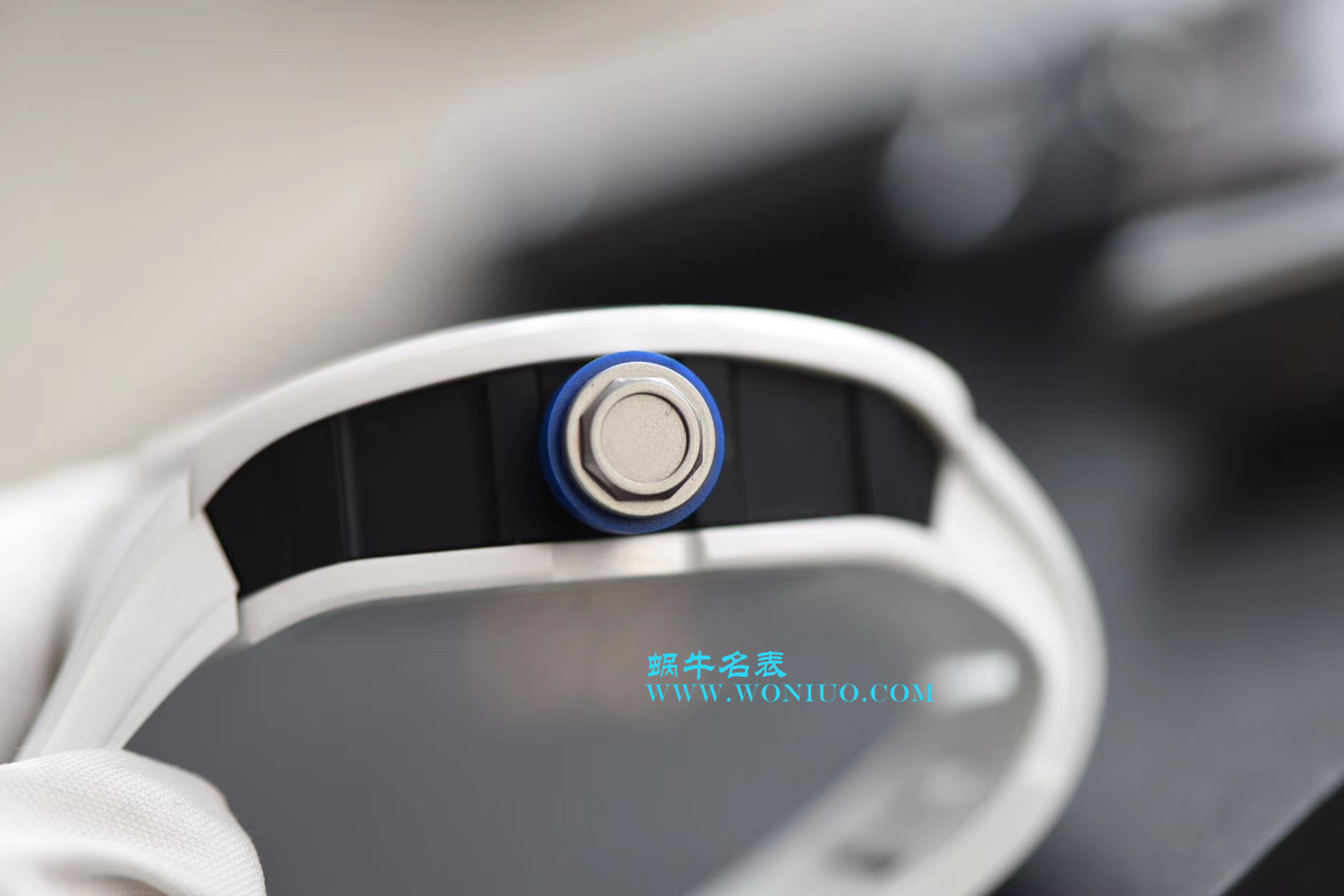 【KV一比一超A高仿手表】理查德.米勒RICHARD MILLE男士系列RM 055白陶瓷白面橡胶带新款腕表 / RM 055D