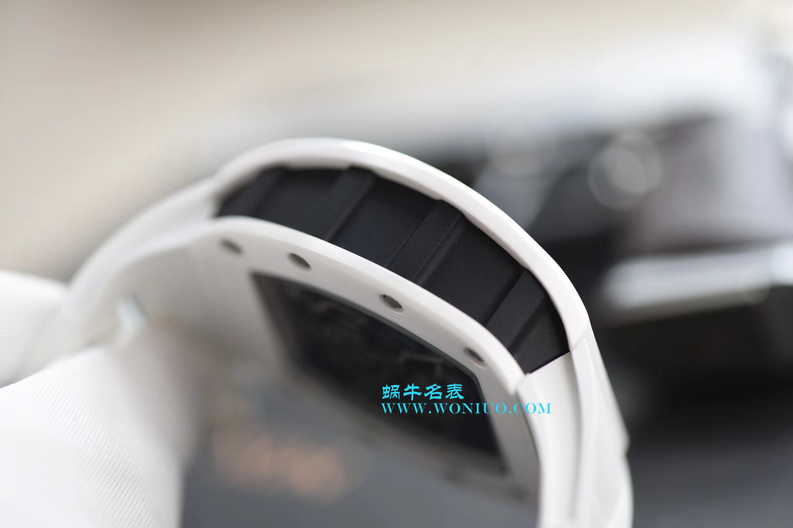 【KV一比一超A高仿手表】理查德.米勒RICHARD MILLE男士系列RM 055白陶瓷白面橡胶带新款腕表 / RM 055D