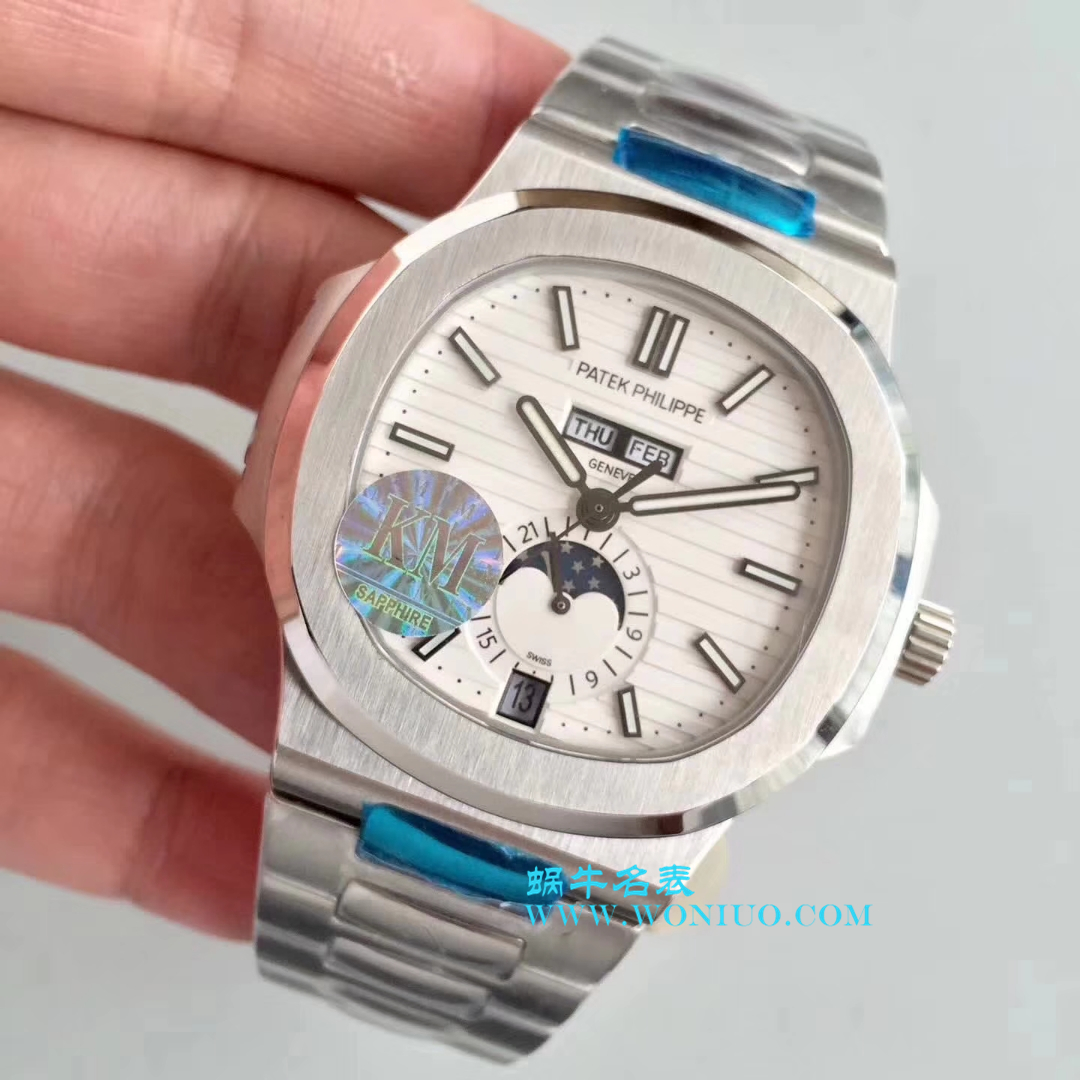 【KM1:1超A高仿复刻手表】百达翡丽运动系列鹦鹉螺月相5726/1A-010腕表 / BD198
