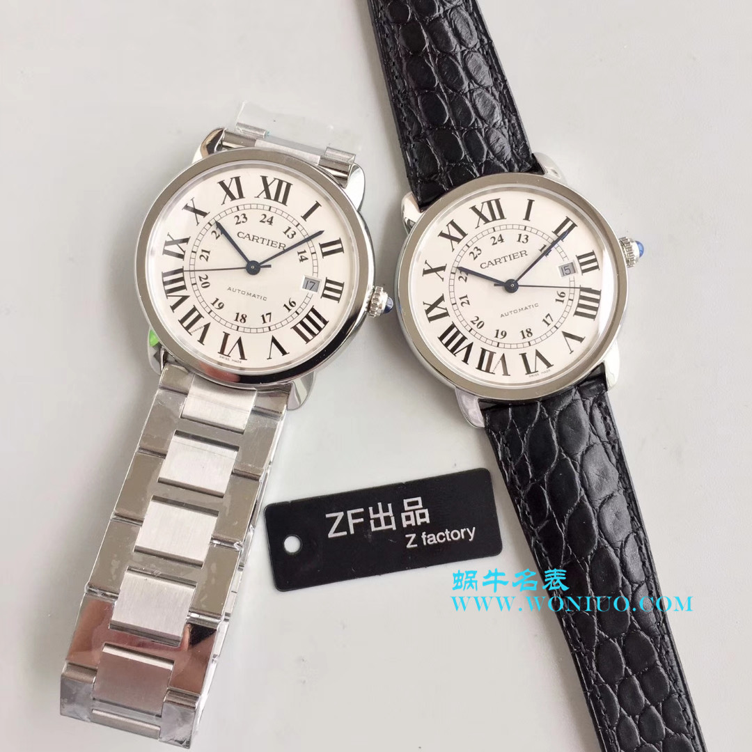 【ZF超A高仿1:1手表】卡地亚RONDE DE CARTIER伦敦SOLO系列W6701010腕表 / K068