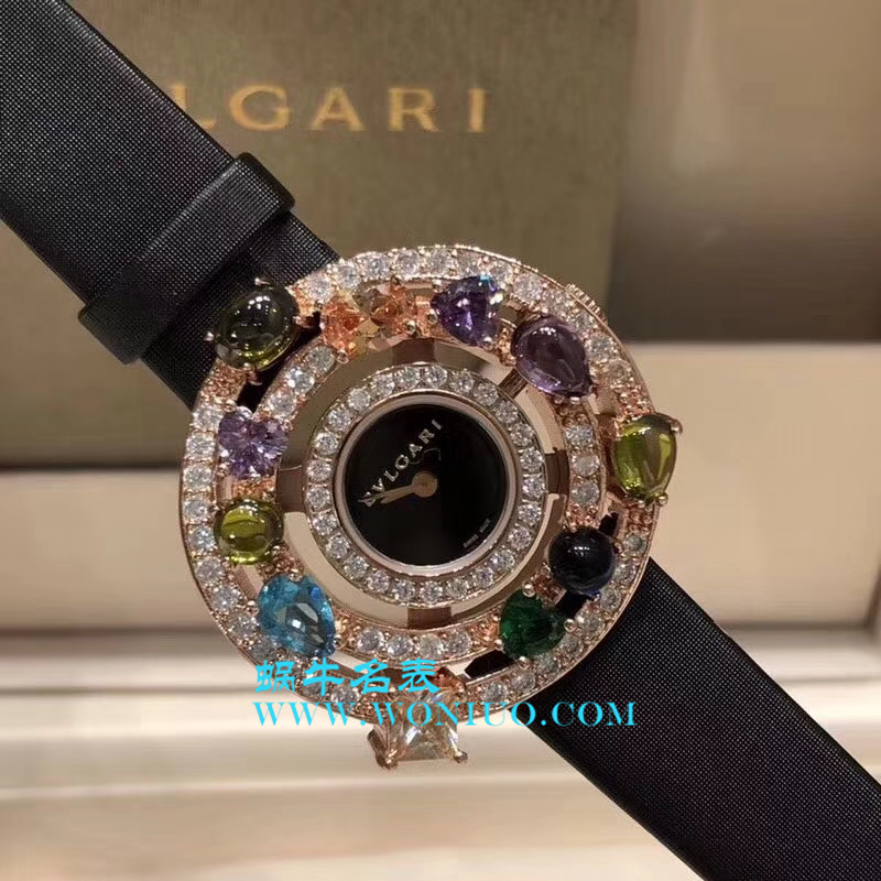 宝格丽astrale珠宝系列腕表闪亮登场 限量发售 按订货顺序出货 黄金镶嵌彩面宝石 / BG011