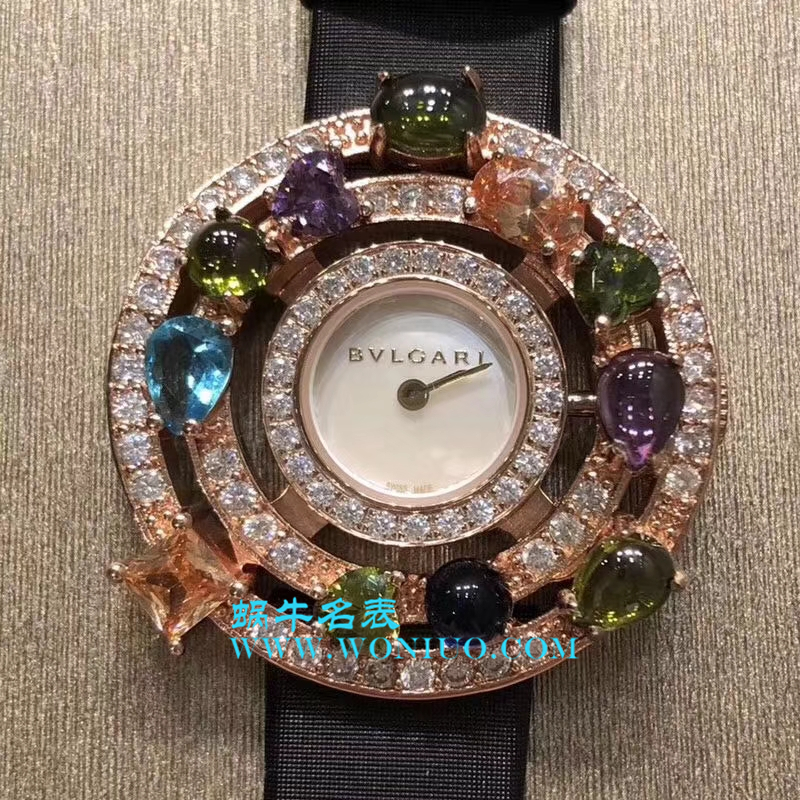 宝格丽astrale珠宝系列腕表闪亮登场 限量发售 按订货顺序出货 黄金镶嵌彩面宝石 / BG011